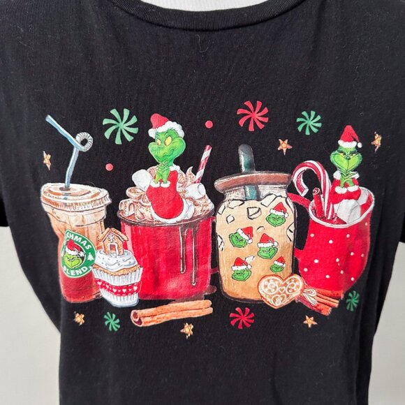 Starbucks Inspired Grinchmas Holiday Christmas T-Shirt - Picture 4 of 10